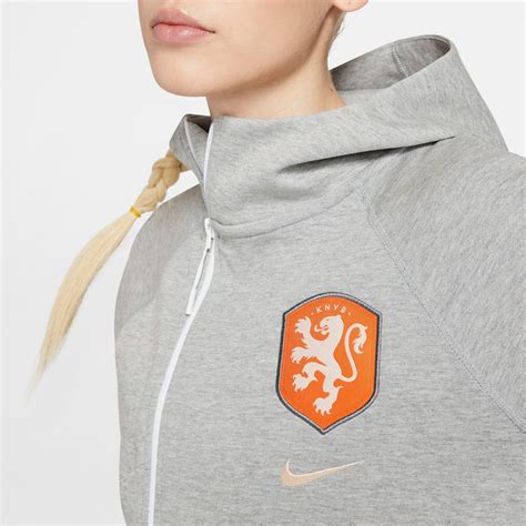 Nike Holland Netherlands Knvb Ladies Full Zip Jacket Hoodie Loose