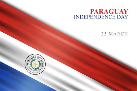 Fondo del Día de la Independencia de Paraguay Vector Premium