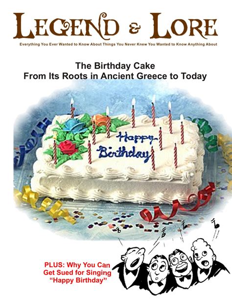 History Of The Birthday Cake By Charles Orton Issuu