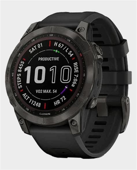 Buy Garmin 010 02540 11 Fenix 7 Solar Edition Slate Grey With Black