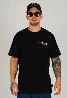 T shirt Red Eyes Fuck Off czarno biały MEMBRANA PL