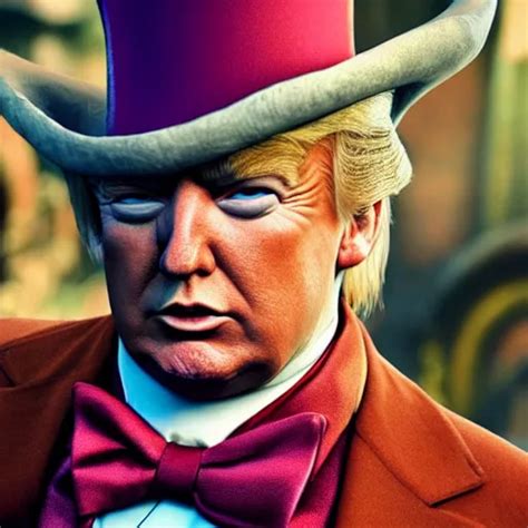 Portrait Of Donald Trump As Willy Wonka In Morrowind Stable Diffusion