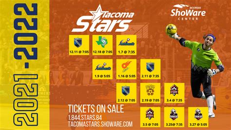 STARS RELEASE 2021-22 SCHEDULE - Tacoma Stars