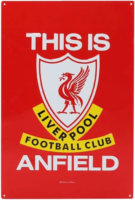 Liverpool Fc This Is Anfield Metal Sign Lfc Official Uk