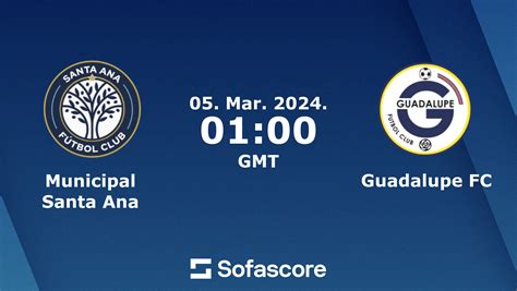 Municipal Santa Ana Vs Guadalupe FC Live Score H2H And Lineups Sofascore