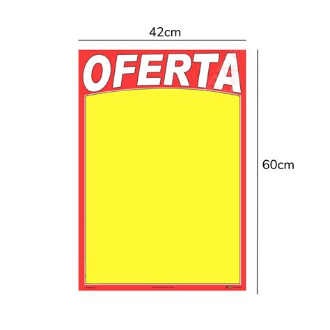 Cartaz de Oferta 42cm x 60cm Pacote 100 folhas Cod 08 Ômega