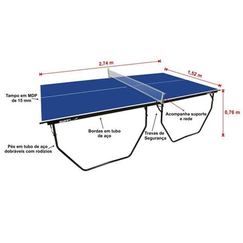 Mesa De T Nis De Mesa Ping Pong Klopf Rod Zios Mdp Mm