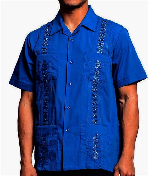 Guayabera Mens Cuban Beach Wedding Short Sleeve Button Up Casual Dress