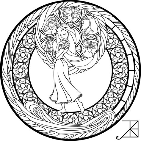 Mandala Disney Princesse Raiponce Mandala Disney Coloriage Mandala