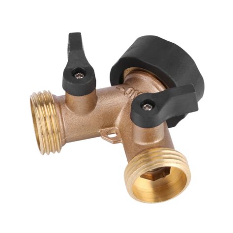 Mgaxyff Y Hose Connector 2 Way Tap Adapter Brass Water Tap Adapter 2