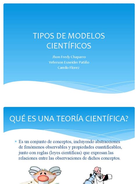 Tipos De Modelos Cientificos Pdf Teoría Ciencia Y Tecnología