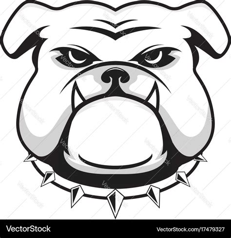 Logo bulldog head Royalty Free Vector Image - VectorStock