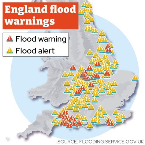 Where is flooded in the UK? Flood map and Met Office alert explained ...