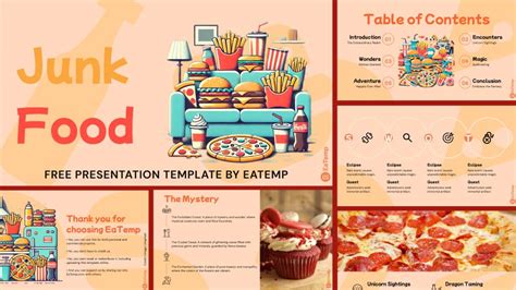 Junk Food PowerPoint Presentation Template & Google Slides Theme