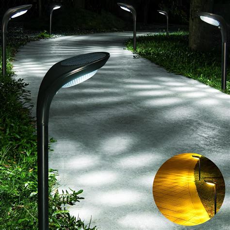 JSOT Solar Pathway Lights 6 Pack Solar Garden Lights Bright Solar