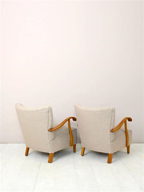 Pair Of Armchairs By Fritz Hansen S For Sale At Stdibs