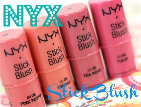 NYX Stick Blush Swatches: Pink Poppy, Orchid, Tea Rose and Tulip ...