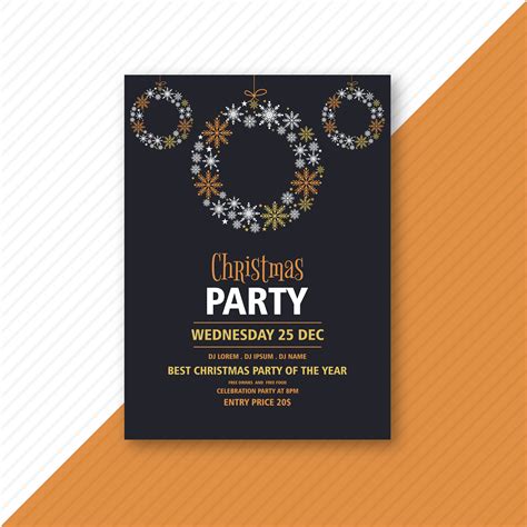 christmas flyer template 686848 Vector Art at Vecteezy