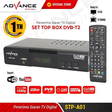 Jual Advance Stb Set Top Box Tv Digital Receiver Penerima Siaran Full