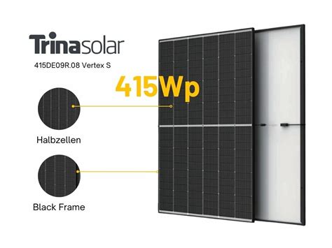 Trina Solar Mono Pv Modul Wp Tsm De R W Vertex S Rahmen Schw