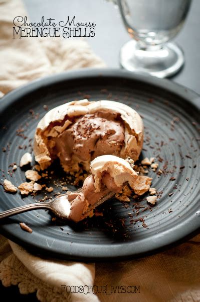 Chocolate Mousse Merengue Shells Foods Of Our Lives