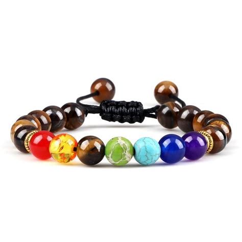 Bracelets En Pierres Naturelles Chakra Tiger Eye Bracelet En Pierre