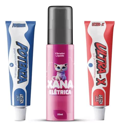 Kit Sex Shop Xana Eletrica Intensificador Ere Ao Anestesico