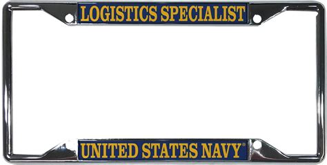 US Navy Logistics Specialist Enlisted Rating Insignia License Plate