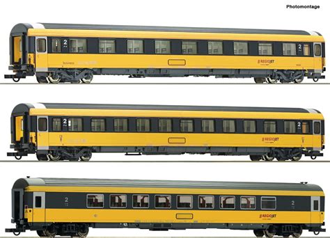 Roco 74183 3 Set Personenwagen Ep VI Regiojet 169 60