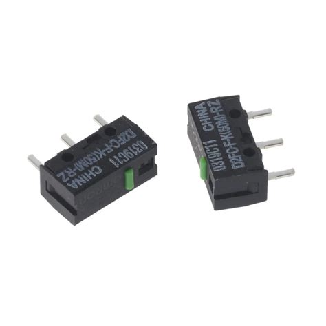 2pcs Original Omron Mouse Micro Switch D2fc-f-k(50m)-rz Green Dot 50 ...