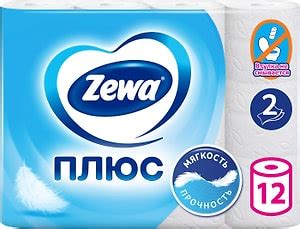 Туалетная бумага Zewa Плюс Белая 12 рулонов 2 слоя - купить с доставкой ...