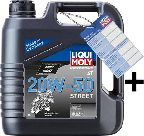 4L Motorbike 4T 20W 50 Street 4 Takt Motoren Liqui Moly 1696 Bol