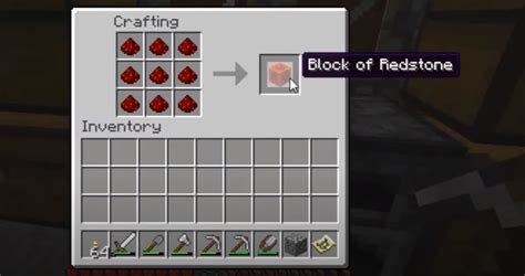 How To Make A Redstone Block: Minecraft Recipe