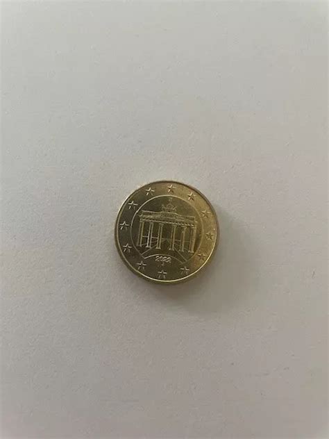 DEUTSCHLAND BRD 2022 50 Cent 2 Euro Kursmünze Adler J EUR 1 00