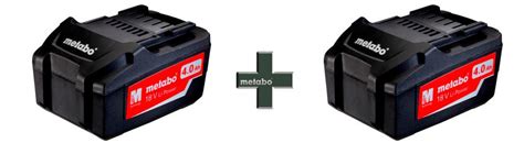 Аккумулятор METABO LiHD 18В 4 Ач 2 шт купить по низкой цене в Тюмени в ...
