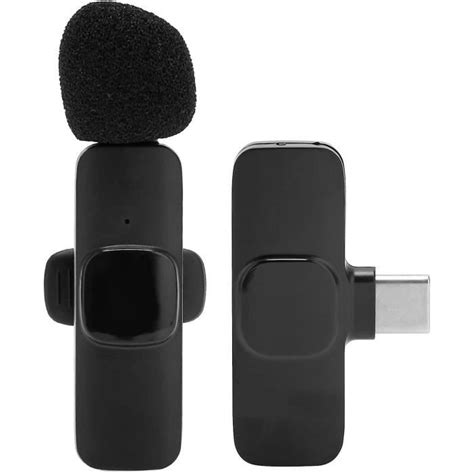 Microphone Sans Fil Micro Cravate Sans Fil Professionnel Usb C Micro D