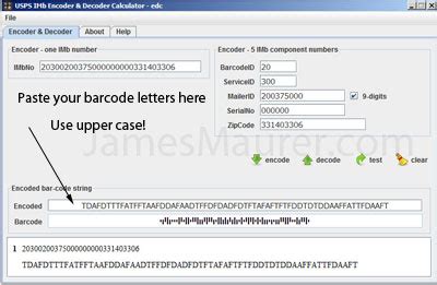 Intelligent Mail Barcode Decoder