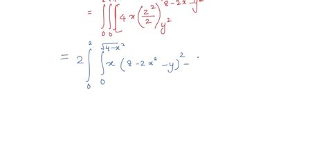 Solved Integrate F X Y Z Xz Over The Region In The First Octant N