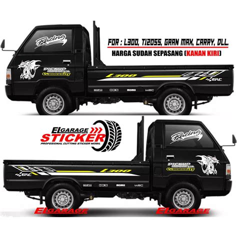 Jual Stiker Mobil Pick Up L Cutting Stiker Striping Erc Stiker Body