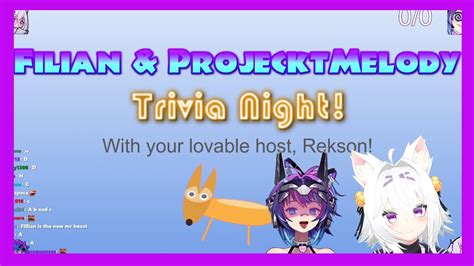 Filian And Melody Cursed Trivia Hosted By Rekson Highlights YouTube