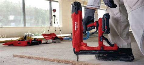 Bx L Cordless Concrete Nailer Longer Nails Battery Actuated