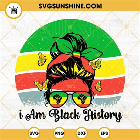 I Am Black History Svg Africa Map Svg Black Lives Matter Svg Black