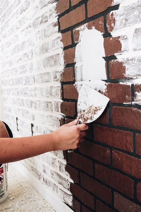 DIY Faux Brick Wall Paneling