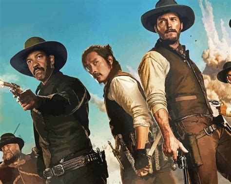 The Magnificent Seven Characters - Paint By Numbers - PaintingByNumbers