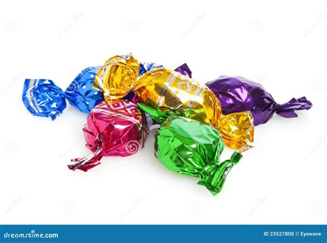 Hard Candy In Colorful Wrappers Stock Photo Image Of Wrapper Sweets