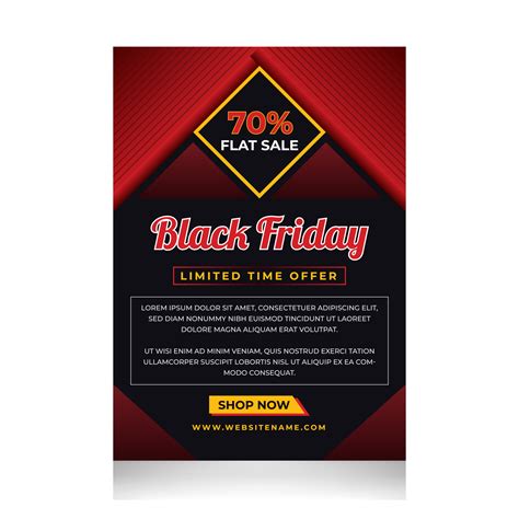 Black Friday Flyer Design 9277117 Vector Art at Vecteezy