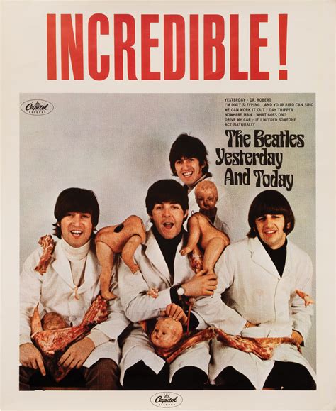 Yesterday and Today (Original 'butcher cover' promotional poster for the 1966 album) by The ...