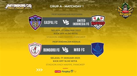 BHAYANGKARA CUP PRESISI 2023 GRUP A BUNGORO FC VS MRD FC YouTube