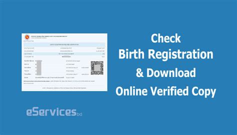 Bangladesh Birth Certificate Online Check