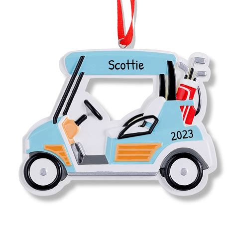 Golf Cart Ornament Christmas Ornament Golf Ornament Golfer Ornament Christmas T